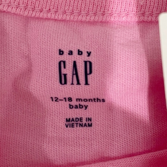 GAP Baby Graphic Bodysuit Parisian Pink Cat NEW Size 12-18 Months - Picture 7 of 9